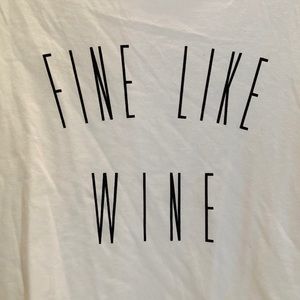 New LIVI ACTIVE white tank Fine Like Wine SIZE 20